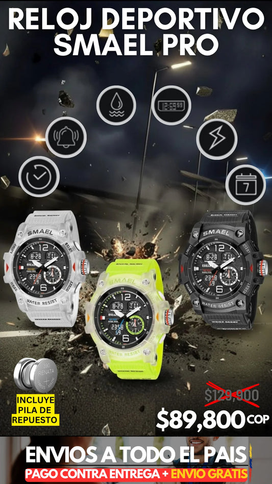 RELOJ DEPORTIVO SMAEL 8007