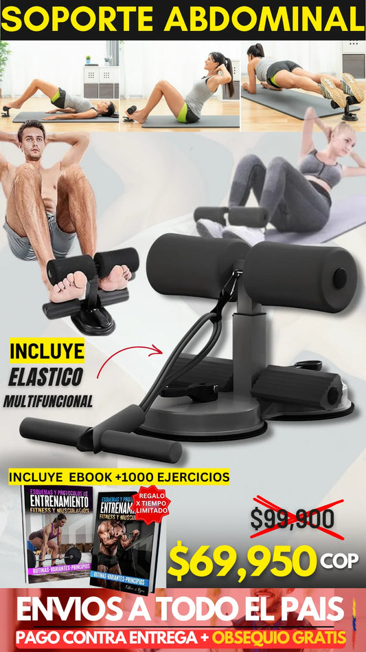 Soporte De Entrenamiento Abdominal - CoreGrip + Elástico Multifuncional
