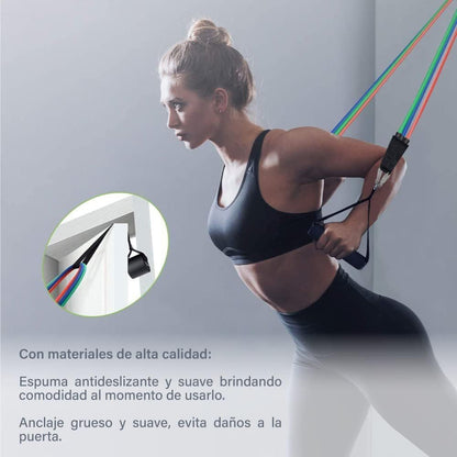 SET X5 BANDAS ULTRA RESISTENTE FITNESS -PRO