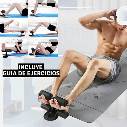 Soporte De Entrenamiento Abdominal CoreGrip + Elástico 4 Bandas